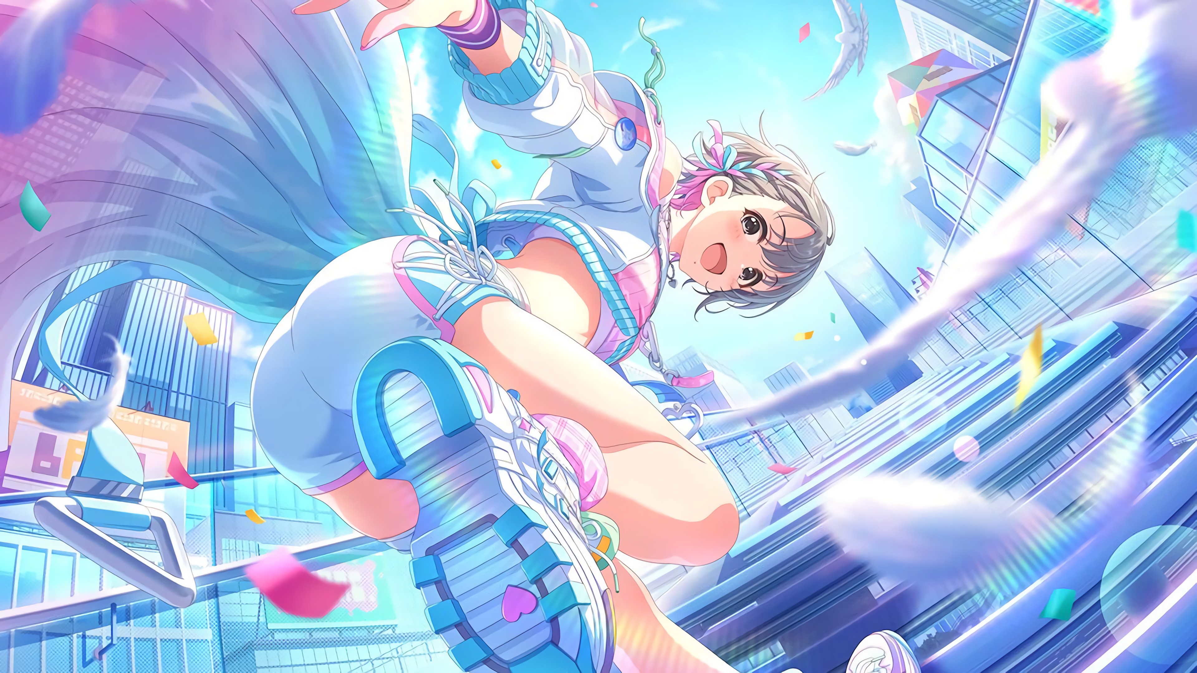 乙倉悠貴】エクステンド・ブルー【デレステ】 – 2次元女子の壁紙を